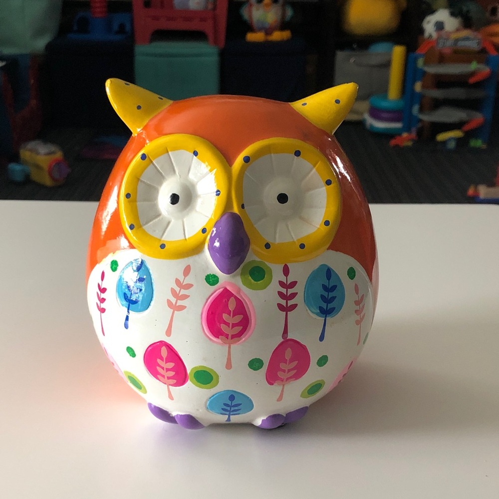 🏋️‍♂️ Colorful Owl Bank